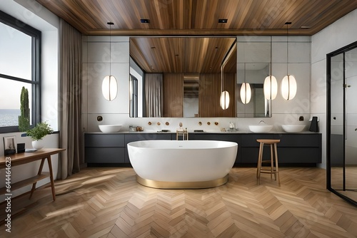 luxury bathroom interior