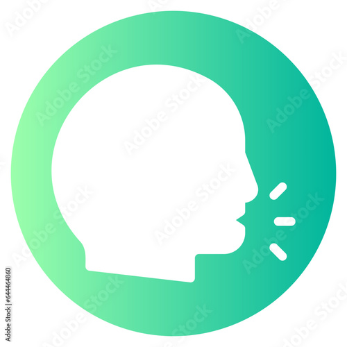 speak gradient icon