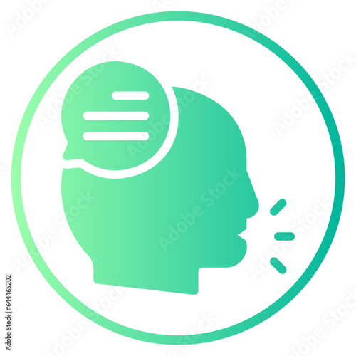speak gradient icon