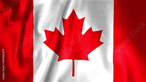 Flag of Canada, Fabric realistic flag, Canada Independent Day flag