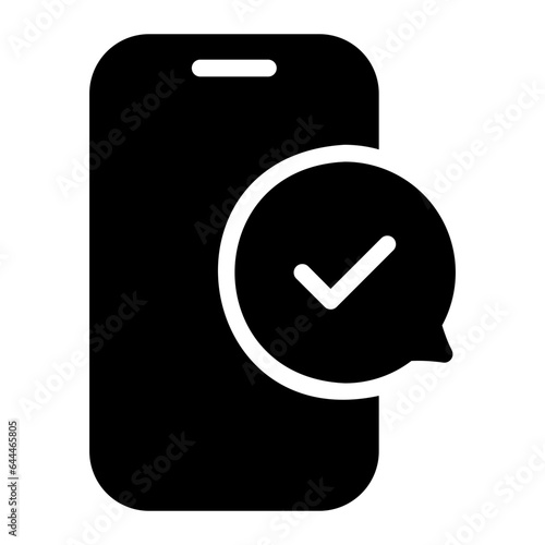 check mark glyph icon