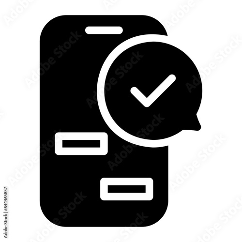 smartphone glyph icon