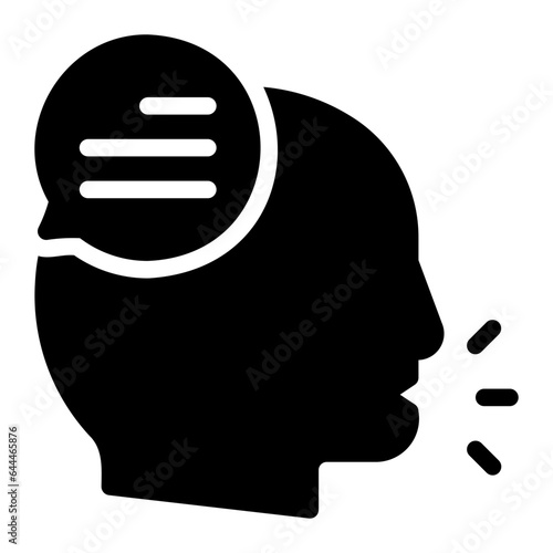 speak glyph icon
