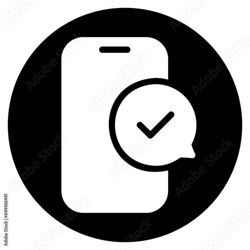 check mark glyph icon