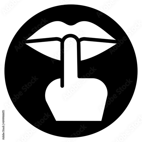 silence glyph icon