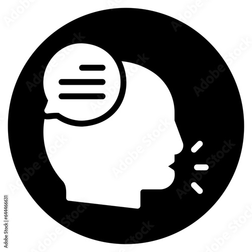 speak glyph icon