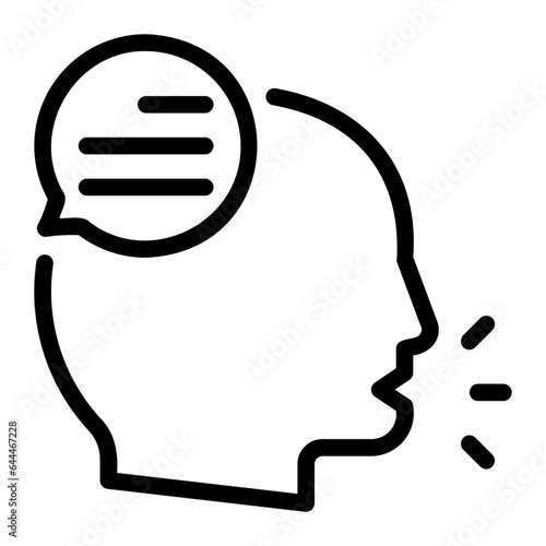 speak line icon
