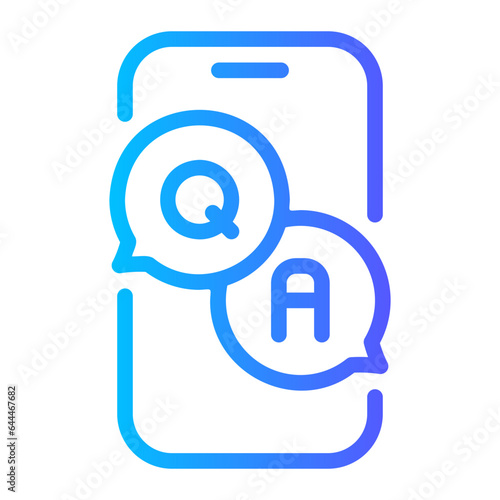 smartphone gradient icon