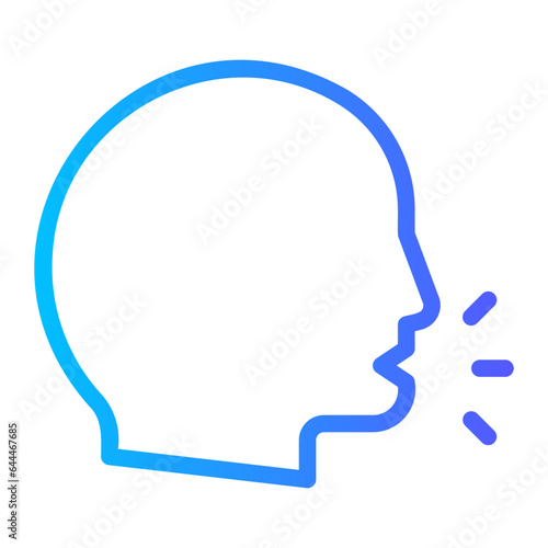 speak gradient icon