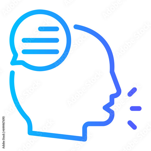 speak gradient icon