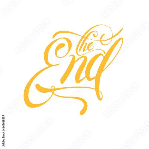 The end lettering