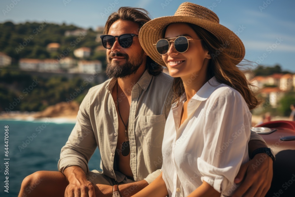 Fototapeta premium vacation on a yacht