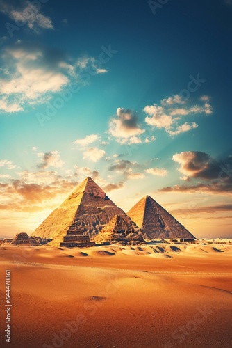 sunset over the pyramids © Teps