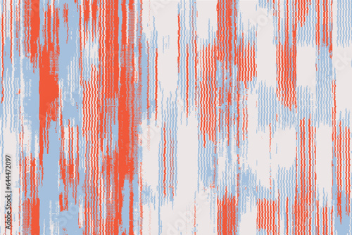 Abstract Washed Digital Watercolor Painting stripe brush seamless pattern background.Boho Camouflage Strokes Tie Dye Batik. Ombre gradient multicolor for surface print ikat gradient tileable wallpaper