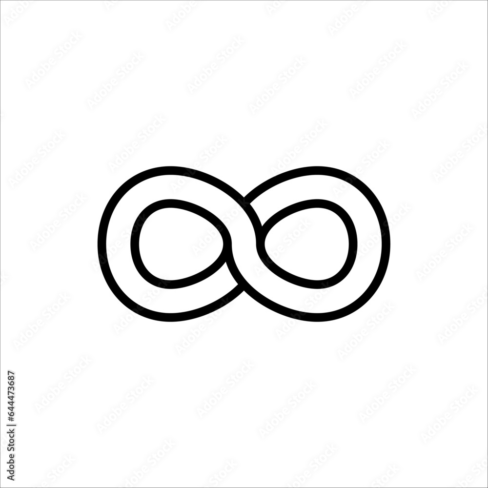 Infinity icon. Vector logos. Simple style, isolated on a white background. Infinity icon. Vector logos. Simple style, isolated on a white background.