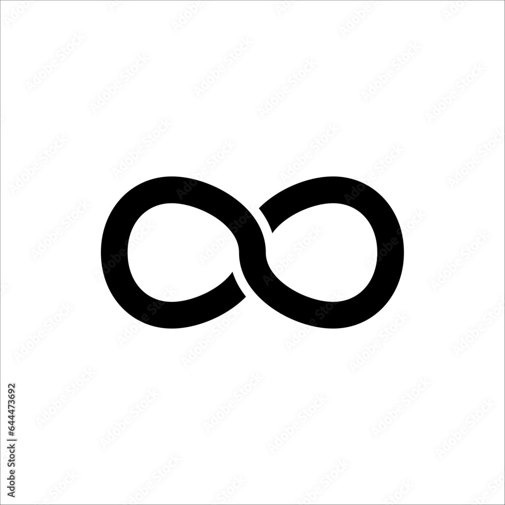 Infinity icon. Vector logos. Simple style, isolated on a white background. Infinity icon. Vector logos. Simple style, isolated on a white background.