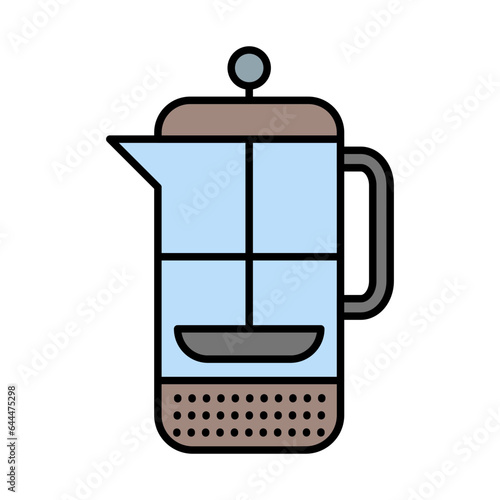 French Press Icon Design