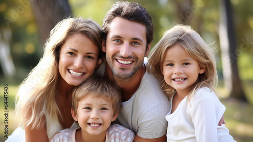 Happy Family in the Park