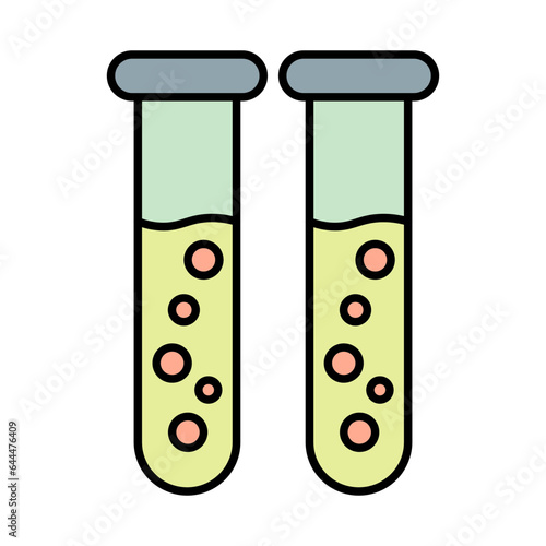 Test Tubes Icon Design