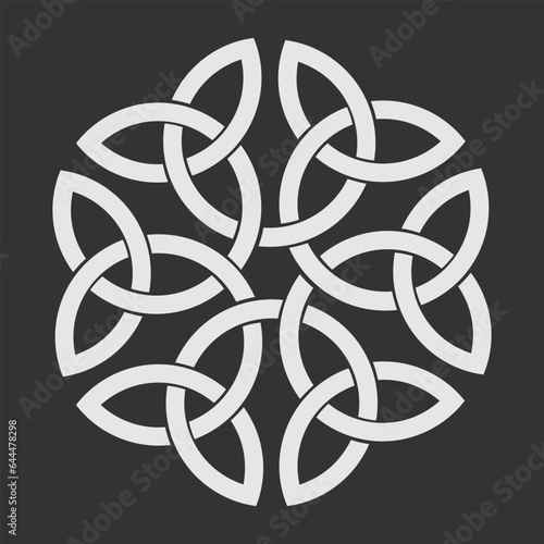 Celtic knot isolated on white background. Vector illustration