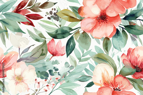 Vector art Floral seamless original pattern in vintage paisley style. Traditional floral pattern for fabric, wallpapers and backgrounds. Ornamental garden Flowers and leaves.