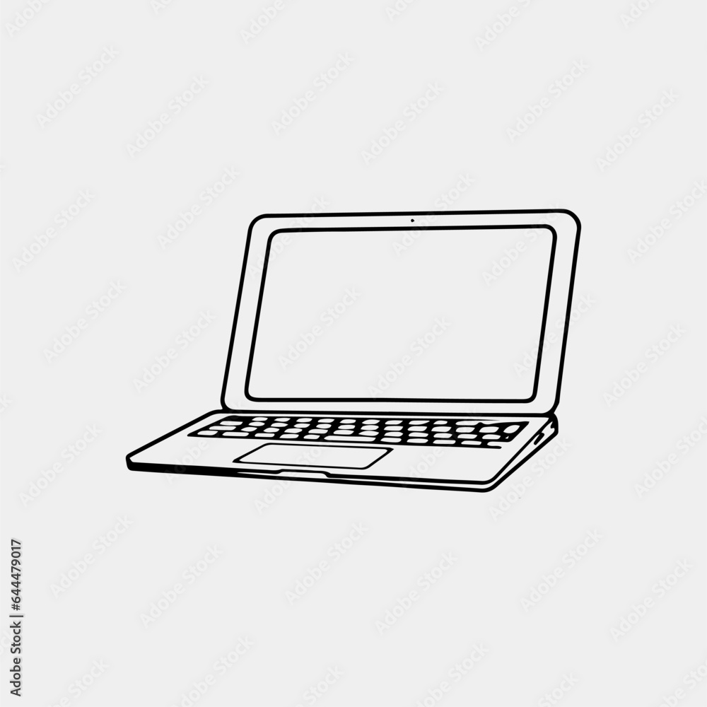 laptop computer with screen vector illustration design laptop computer with screen vector illustration design