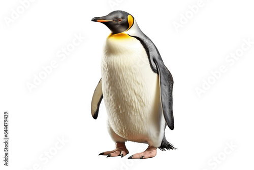 Beautiful Penguin Isolated on a Transparent Background PNG. Generative Ai