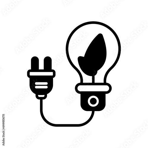 Eco bulb Vector Icon which can easily modify or edit

