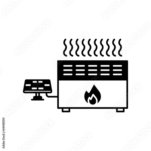 Solar heater Vector Icon which can easily modify or edit

