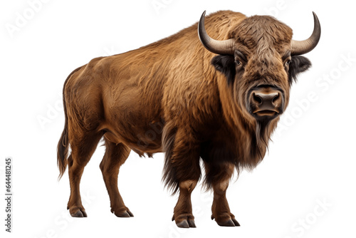 Buffalo Isolated on a Transparent Background PNG. Generative Ai © Haider