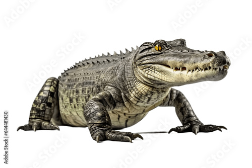 Alligator Isolated on a Transparent Background PNG. Generative Ai