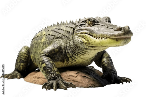 Beautiful Alligator Isolated on a Transparent Background PNG. Generative Ai © Haider