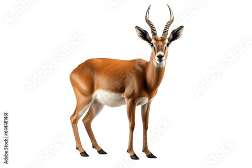Antelope Isolated on a Transparent Background PNG. Generative Ai