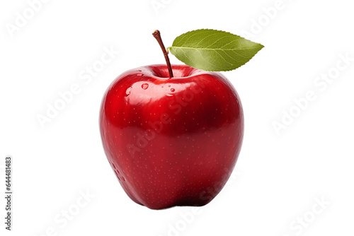 Apple Isolated on a Transparent Background PNG. Generative Ai