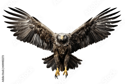 An Up-Close Eagle Isolated on a Transparent Background PNG. Generative Ai