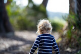toddler walking in nature