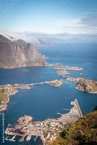 view of the sea from the mountain