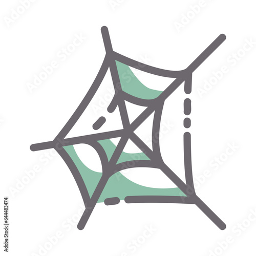 spider web walloween two tones icon
