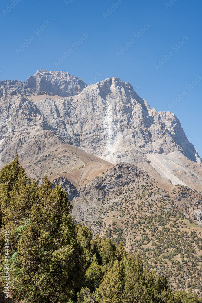 Beautiful Fann mountains in Tajikistan