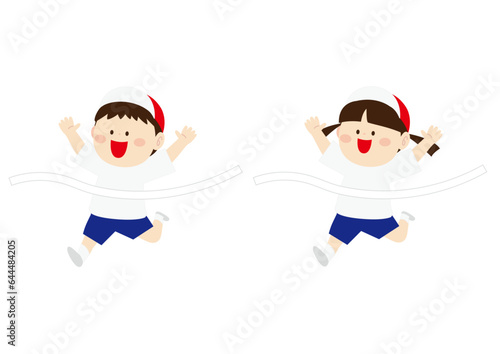 ゴールする子供達3