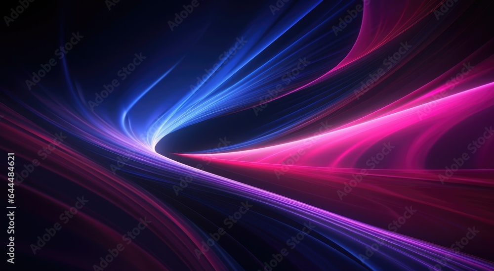 abstract futuristic neon background with glowing ascending lines. Fantastic wallpaper abstract futuristic neon background with glowing ascending lines. Fantastic wallpaper