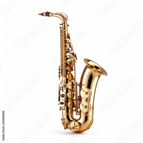 saxophone isolated on white background
