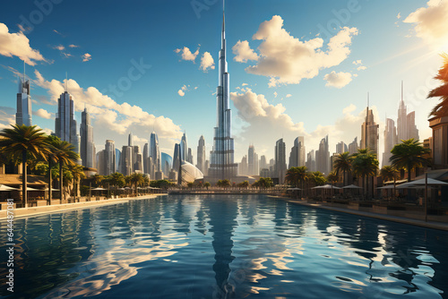 Wallpaper Mural burj khalifa  generative Ai, Torontodigital.ca