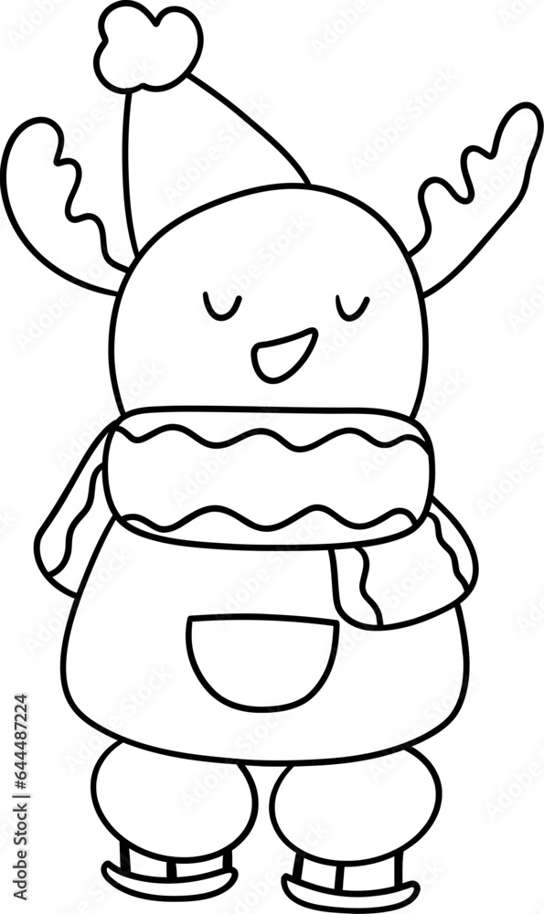 Christmas Snowman - Cute Holiday Decoration for Festive Greetings Christmas Snowman - Cute Holiday Decoration for Festive Greetings