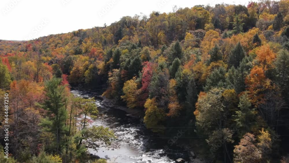 Aerial view of Swallow Falls State Park, Oakland, Maryland, United States. Aerial view of Swallow Falls State Park, Oakland, Maryland, United States.