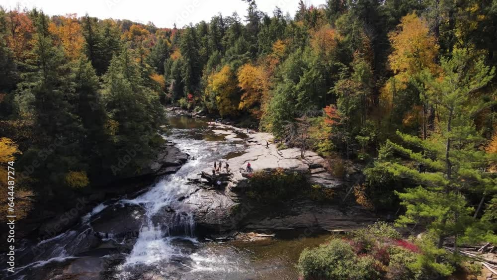 Aerial view of Swallow Falls State Park, Oakland, Maryland, United States. Aerial view of Swallow Falls State Park, Oakland, Maryland, United States.