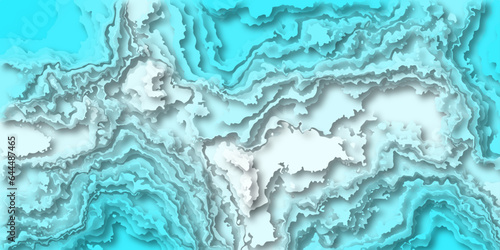 Abstract aquamarine marble wave texture in vector illustration. Serene aquamarine