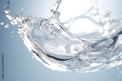 AI-generated close-up of water splash