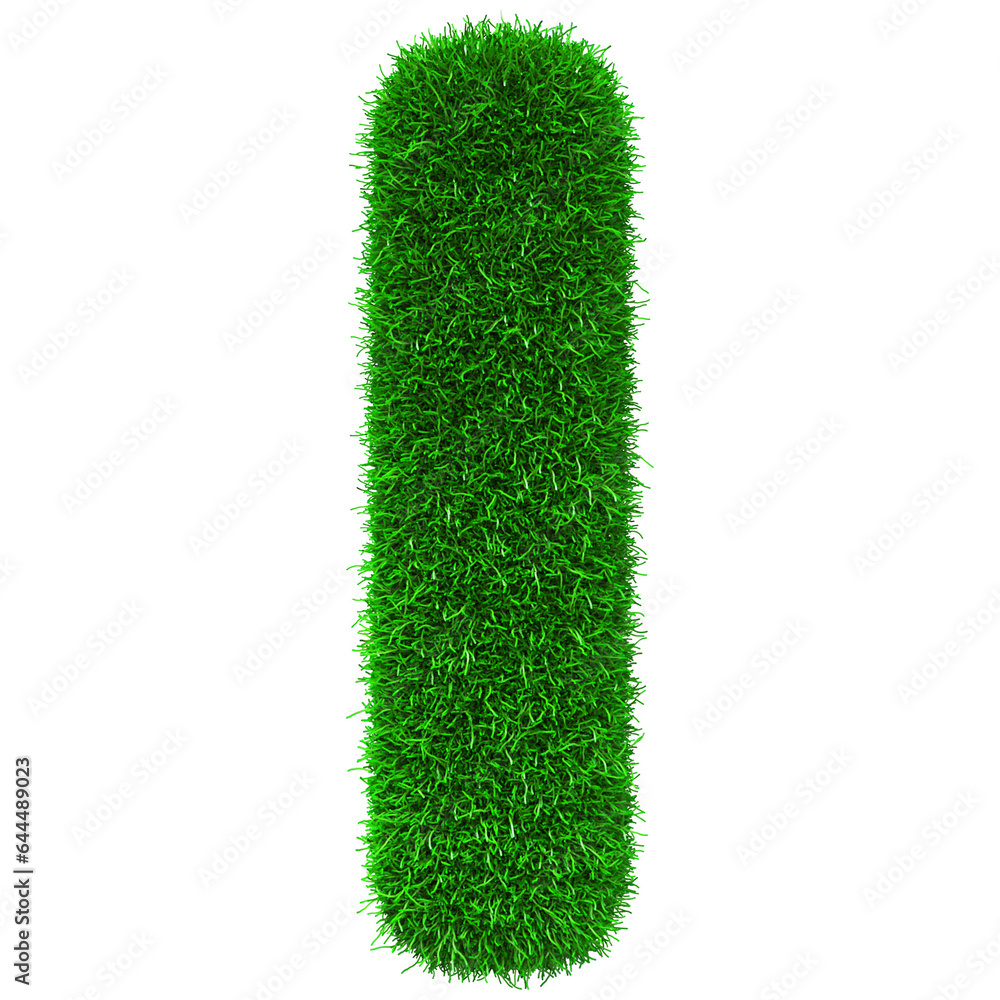 Grass Letter I - green alphabet font grass Grass Letter I - green alphabet font grass
