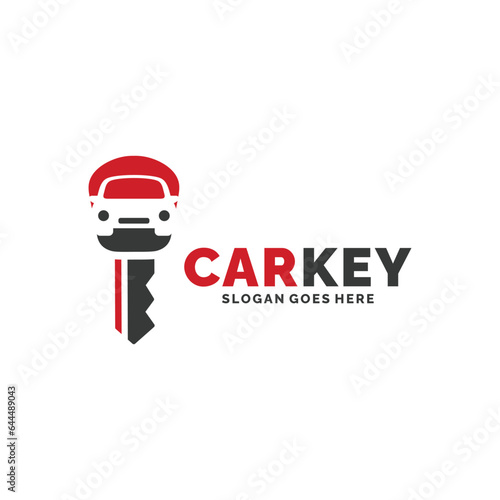Car key logo design vector illustration